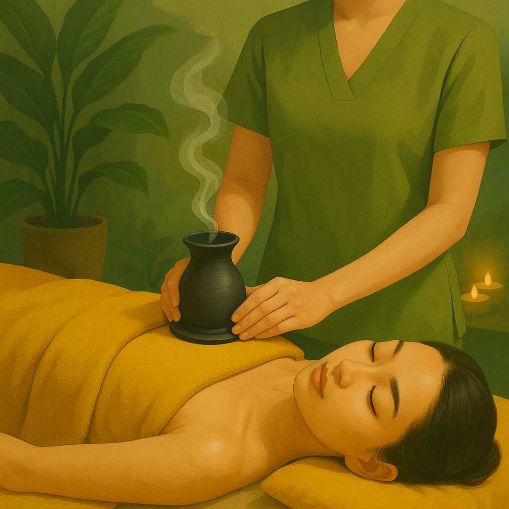 Không gian trị liệu vùng kín và tâm sự cho phụ nữ với ánh sáng ấm áp, tạo cảm giác an toàn và riêng tư tuyệt đối