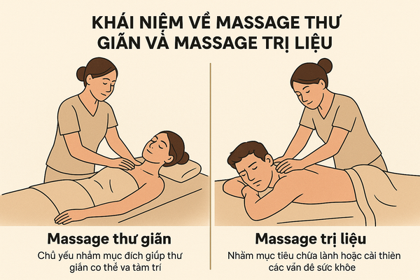 Infographic so sánh lợi ích giữa massage thông thường và massage yoni trị liệu